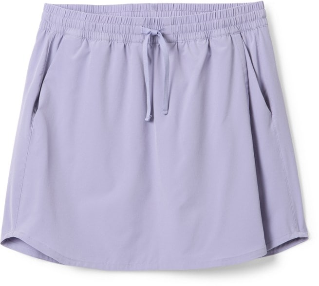 Patagonia Fleetwith Active Skort front view, highlighting the outer skirt and built-in shorts.