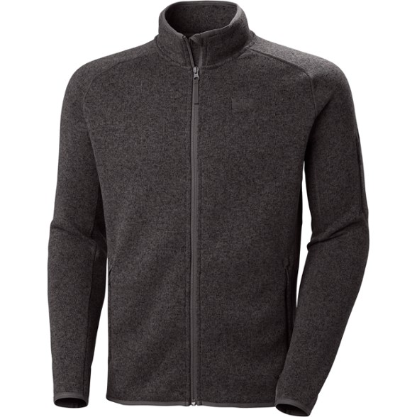 Front view of the Varde 2.0 Men's Polartec Fleece Jacket showcasing its high collar and pockets.