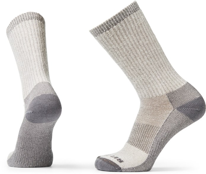 Close-up of Summit Comfort Merino Wool Hiking Crew Socks showcasing breathable fabric.