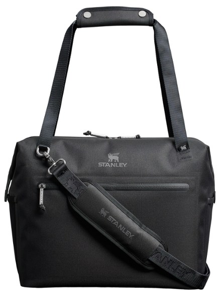 Julienne Max Insulated Cooler from the front, showcasing its zippered pocket and shoulder strap.