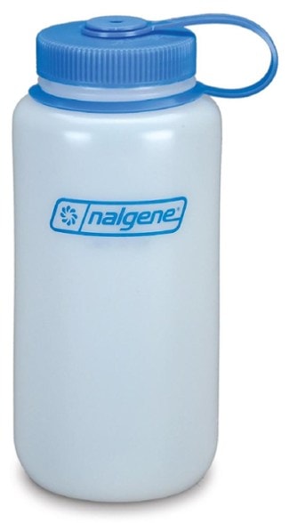 Front angle of TrailTrek 32 oz wide-mouth water bottle, great for hiking gear setups