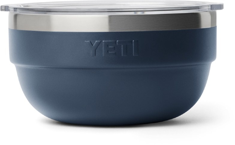 YETI stainless steel bowl showcasing double-wall vacuum insulation.