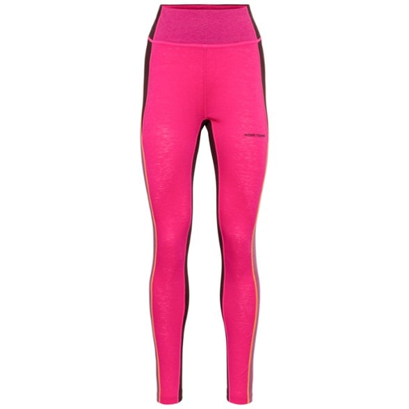 Front view of Kari Traa Alma women's thermal pants showcasing slim fit and moisture-wicking fabric