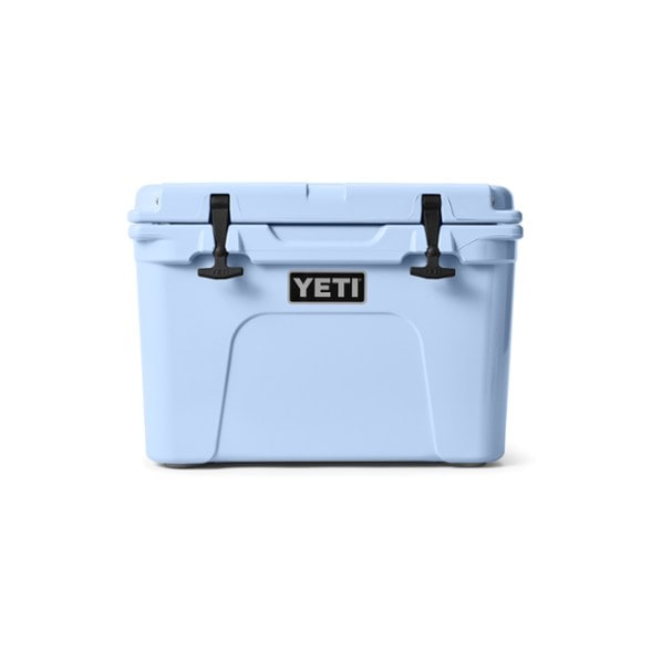Side view of Tundra 35 Pro cooler showing durable ice chest design for long trips