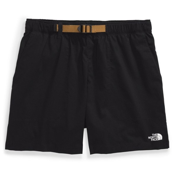 Side view of Explorer's Choice Women's Stretch Hiking Shorts showcasing adjustable webbing belt.