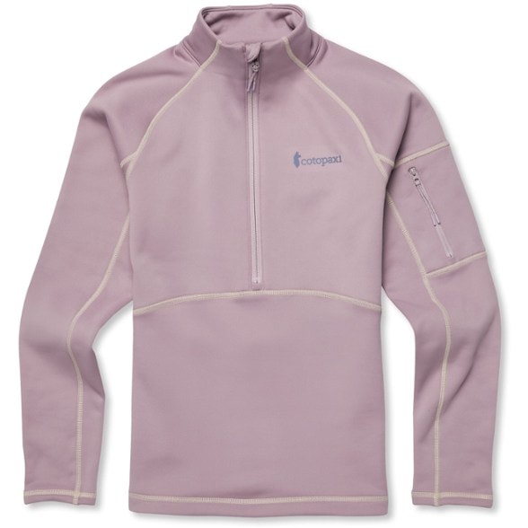 Elevate women's fleece pullover shown from the front, ideal for outdoor activities.