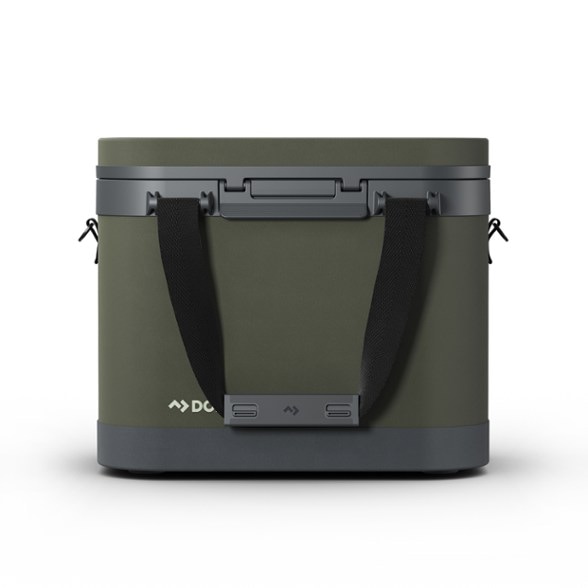 Side view of the Dometic 17L cooler showing its compact design and Frost Core insulation.