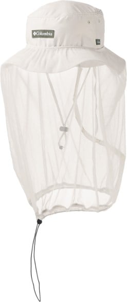 Front view of Skien Valley Insect Shield Booney Hat with net face cover.