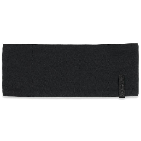 Alpine Onset Merino Wool Headband in action during a winter workout