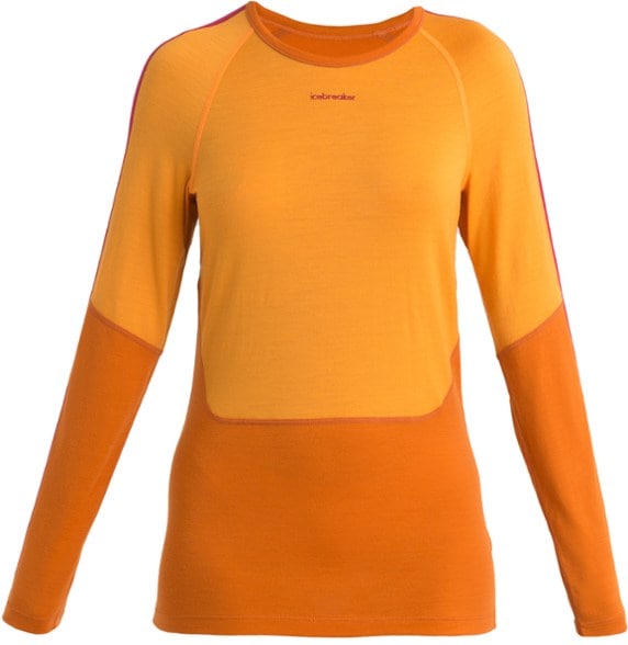 Front view of the Oasis Merino Wool Base Layer Top for Women, showcasing the stylish Sonebula design.