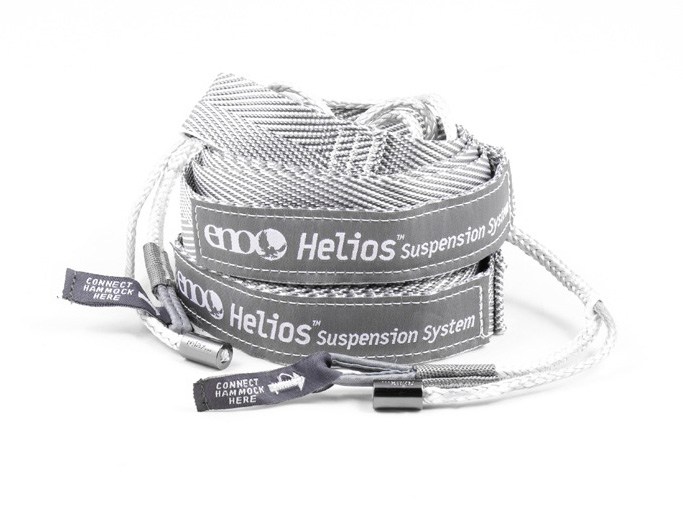 Lightweight hammock suspension system hanging between trees