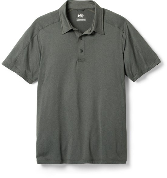Sahara polo shirt for men, showcasing moisture-wicking fabric and classic style in an outdoor setting.