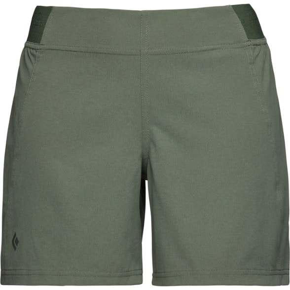 Front view of Sierra Flex women's hiking shorts showing quick dry stretch fabric and pockets