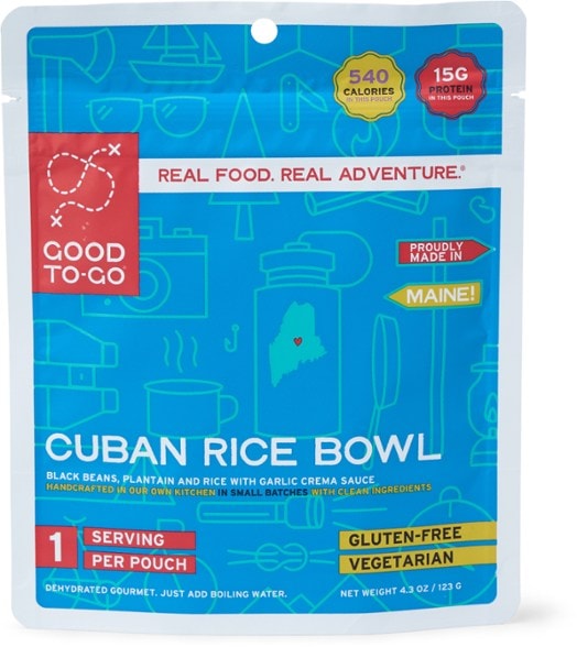 Cuban rice bowl prepared outdoors, showcasing vibrant colors and textures.