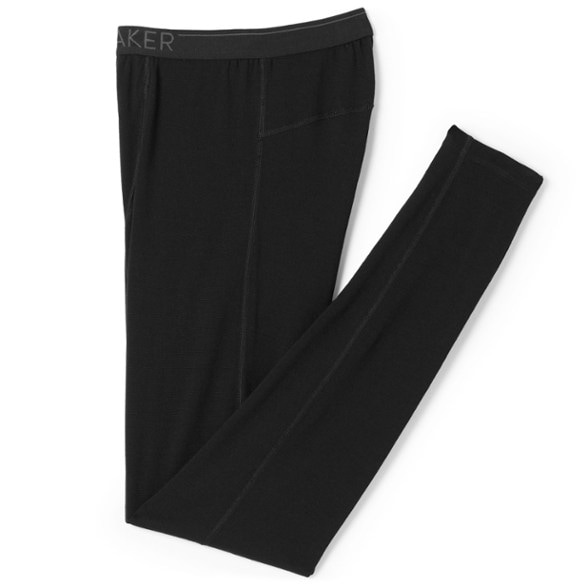 Front view of ArcticFlow 260 merino wool thermal leggings with fly, ideal for skiing
