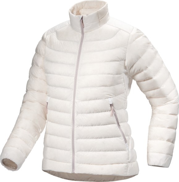 Arc'teryx Cerium down jacket on a hiker in the mountains