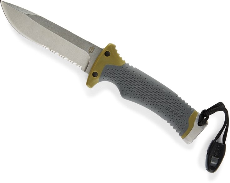 Gerber Ultimate Survival Knife with sheath, perfect for camping