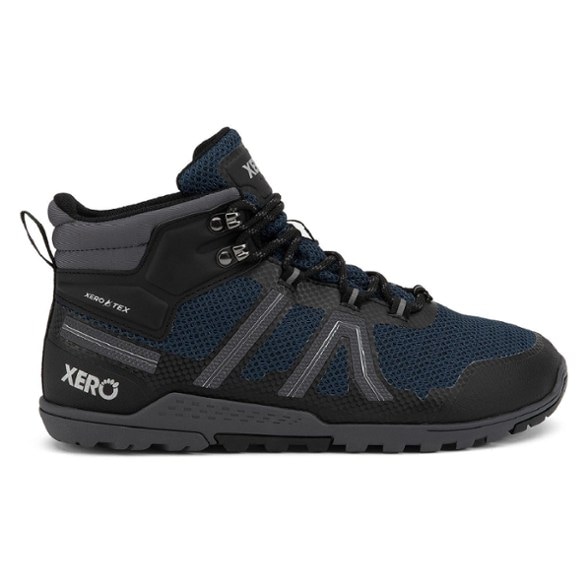 Side view of Xero Xcursion Fusion Vegan Hiking Boots showcasing the wide toe box.