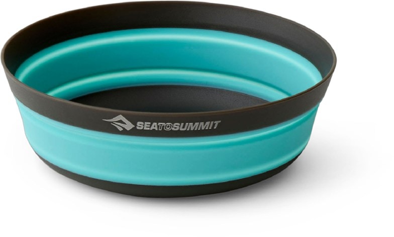 Frontier Ultralight Collapsible Bowl in outdoor setting, showcasing its compactness.