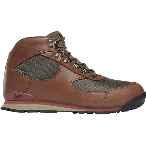 Jag II Men's Hiking Boots in action on a rocky trail, highlighting their waterproof features.