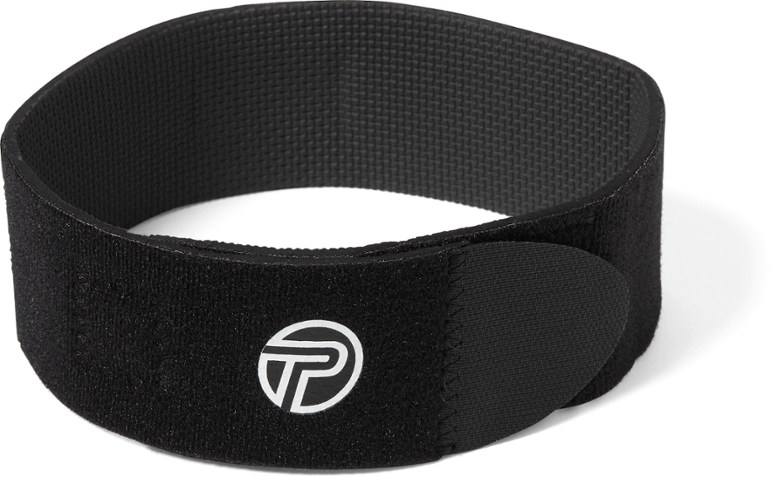 Close-up of Pro-Tec neoprene IT band wrap for knee support showing adjustable strap