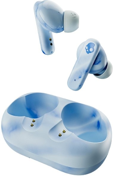 EcoBuds Pro wireless earbuds angled view showcasing sleek eco-friendly design and true wireless fit