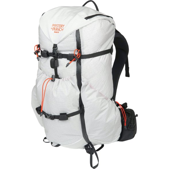Radix 31 Women's Hiking Backpack in action on a mountain trail, highlighting its lightweight design.