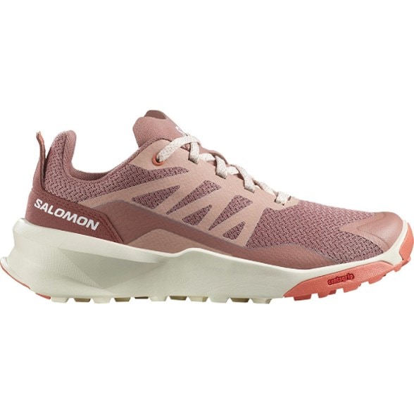 Side view of TrailBlaze kids hiking shoes showing breathable mesh and lace-up design for outdoor use