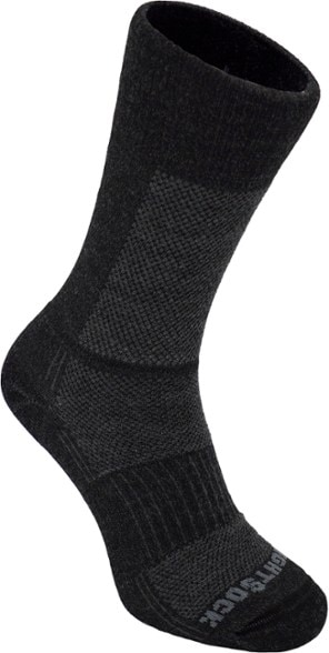 Ultra-comfort merino wool hiking socks showcasing double layer design and mesh panels for breathability.