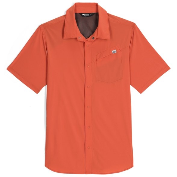 Astroman sun shirt showing the front view with sunlight reflecting off the fabric.