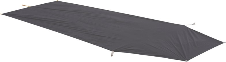 Top-down view of durable lightweight tent footprint for Fly Creek UL2 tent, showing ripstop nylon and waterproof coating