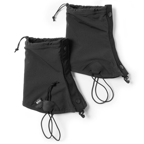 EcoFlex Lightweight Gaiters showcasing their stretchable fabric and hook-and-loop design for easy wear.
