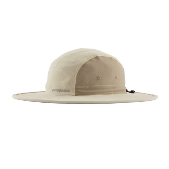 Front view of the Patagonia Quandary Adventure Sun Hat with wide brim for sun protection.