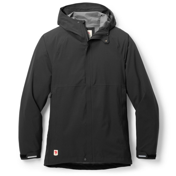 Hydratic Men's Trail Jacket close-up showing waterproof zippers and fabric.