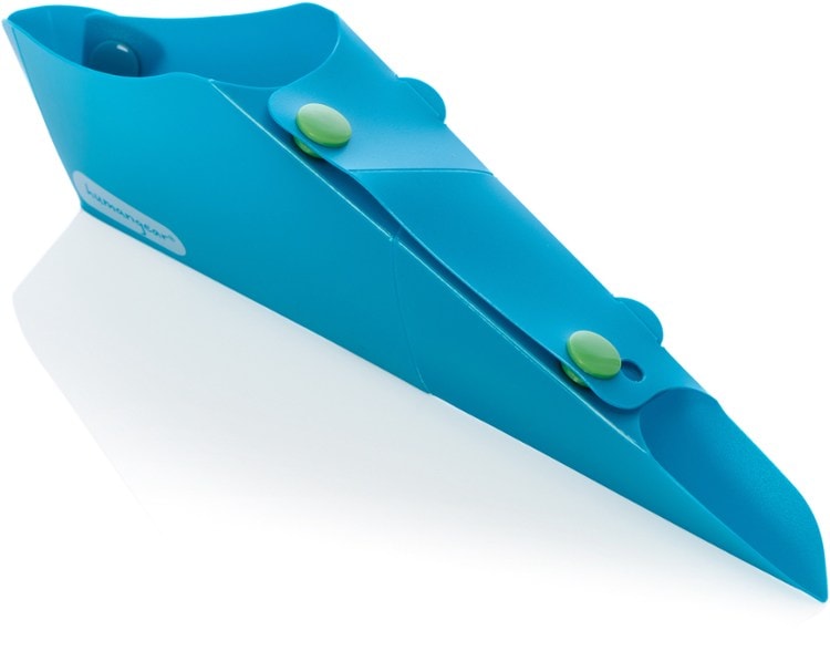 TrailBlazer Portable Urination Device displayed in a camping environment.