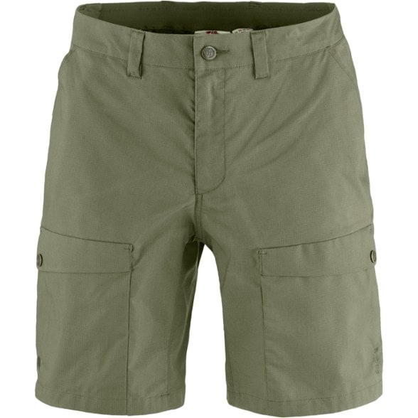Men's Abisko Hybrid Trekking Shorts, front view showcasing pockets and waistband.