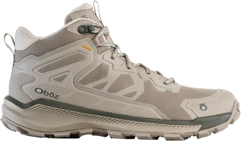 Katabatic Mid Men's Hiking Boots showing support and comfort, perfect for rocky trails.