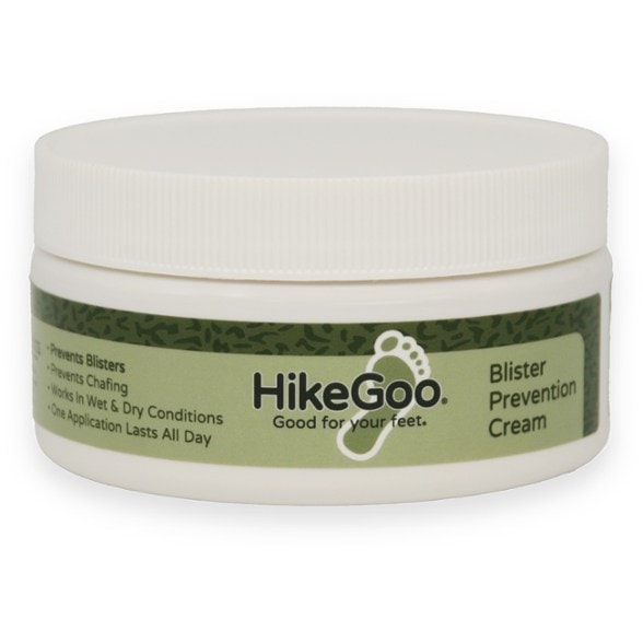TrailGuard Blister Prevention Cream jar with spatula for easy application.