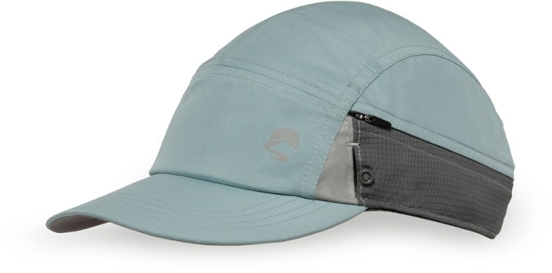 EcoVent hiking cap showcasing its ventilated design and stowable neck cape.