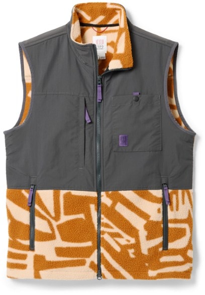 Eco-Friendly Subalpine Fleece Vest for Men in outdoor setting
