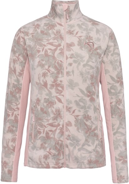 Kari Traa Thalena Women's Fleece Jacket showing high collar and zipper detail