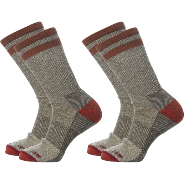 Side view of Merino Wool Ultralight Crew Hiking Socks highlighting ultralight cushioning.