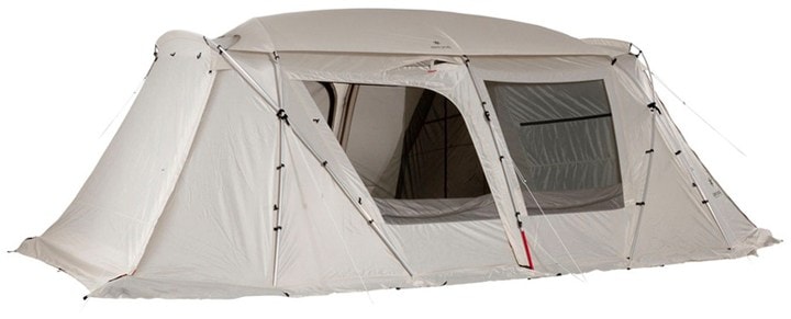 Family Haven 6-Person Tent with expandable shade panels in a campsite.
