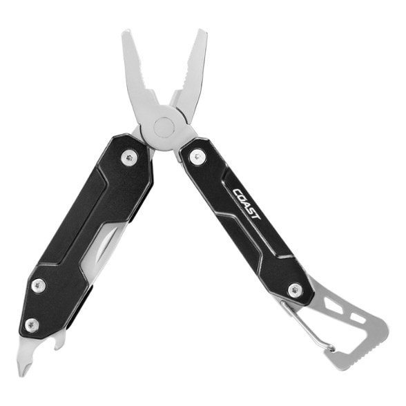 Coast Colter EDC Multi-Tool viewed from above, highlighting its compact design and essential tools.