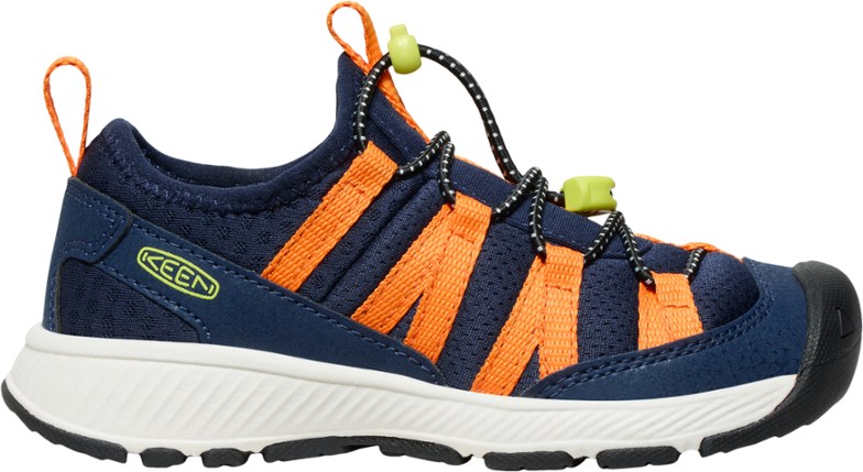 AdventureReady Kids' Sneakers showing bungee laces and mesh lining from the side.