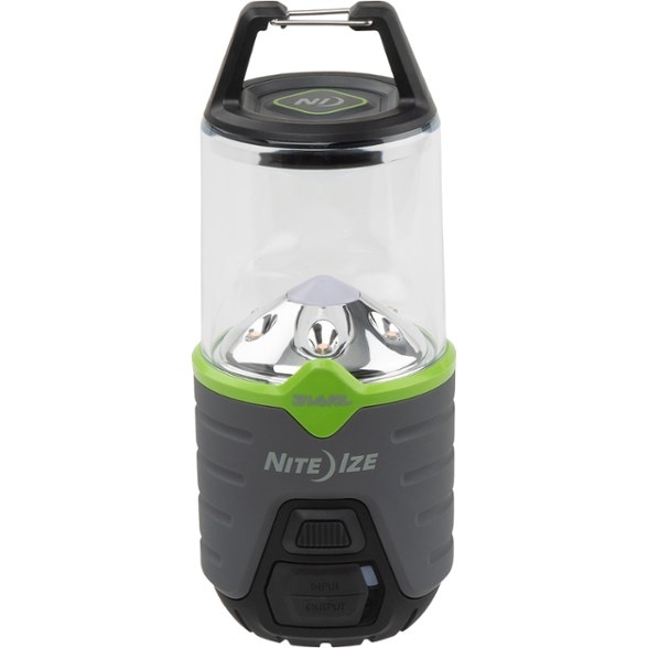 Luminous 314 Rechargeable LED Lantern with power bank, showcasing its bright white light mode and design.