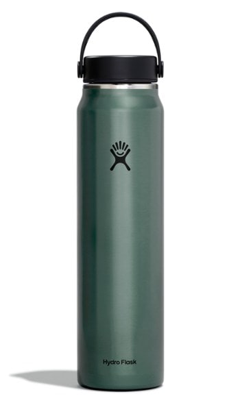 Lightweight insulated wide-mouth water bottle with Flex Cap, perfect for outdoor activities.