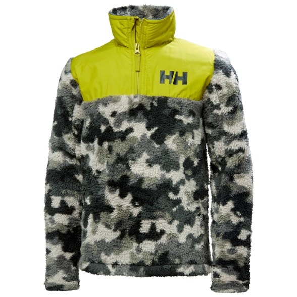 Front view of Helly Hansen Kids' Champ Half-Zip Mid Layer showcasing soft fleece material.