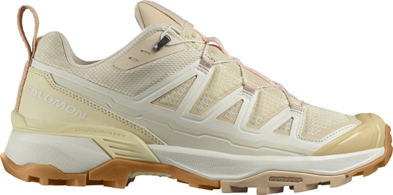 Salomon Women's X Ultra 360 Edge Hiking Shoes from the side, highlighting the Quicklace system.