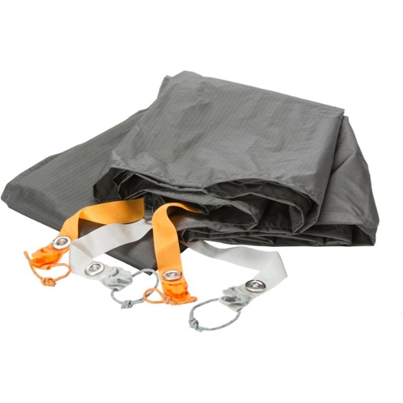 Big Agnes Copper Spur UL3 XL footprint showing its lightweight design and durable fabric.